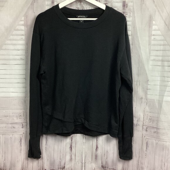 Athleta Sweatshirt Black M - Picture 1 of 8